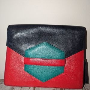 Colorblock Flap Crossbody Bag